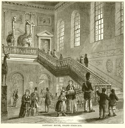 Montagu House，Grand Staircase 作者 English School