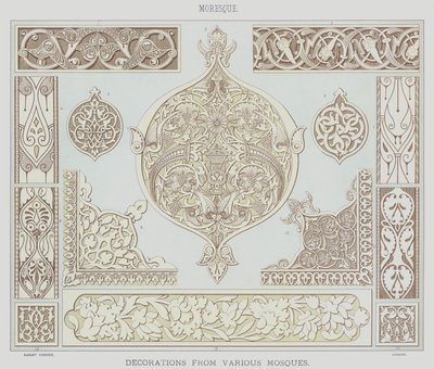 Moresque，各种清真寺的装饰品 作者 英语学校