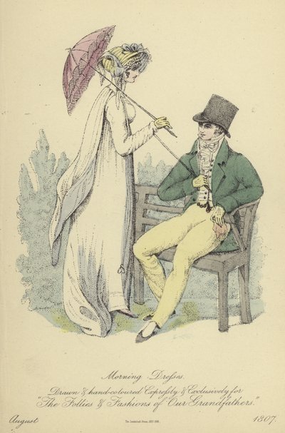 Morning and Evening Dress for Ladies and Gentlemen (coloured engraving) 作者 英语学校