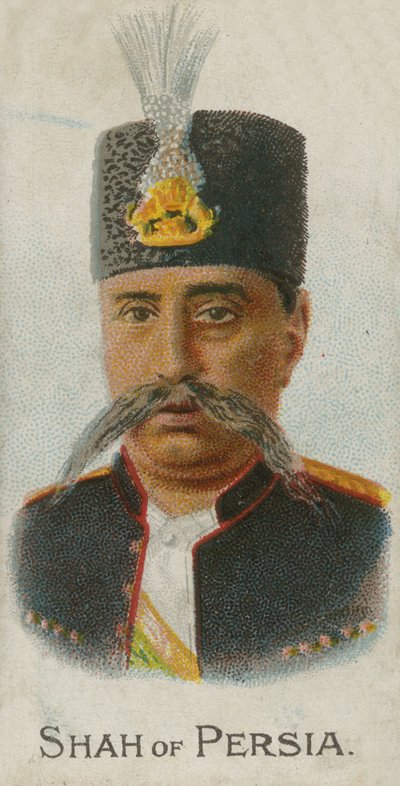 Mozaffar ad-Din，波斯的Shah 作者 英语学校