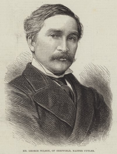 谢菲尔德的乔治·威尔逊先生，卡特勒大师（雕刻） 作者 英语学校