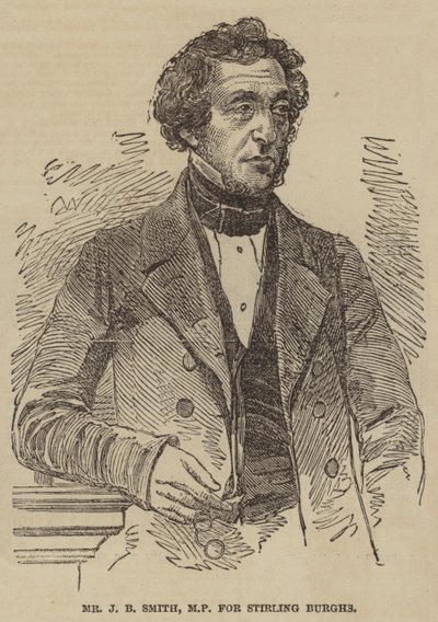 Mr J B Smith, MP for Stirling Burghs (engraving) 作者 英语学校