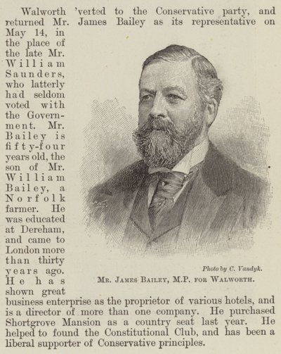 沃尔沃斯议员 James Bailey 先生（雕刻） 作者 英语学校