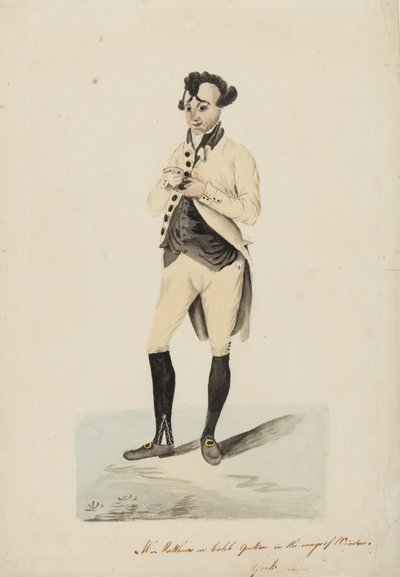 Matthews先生作为Caleb在约克的Wags of Wsor，1820年 作者 英语学校