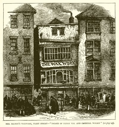 Salmons Waxwork先生，舰队街 - 亨利八世宫。和红衣主教沃尔西 作者 英语学校
