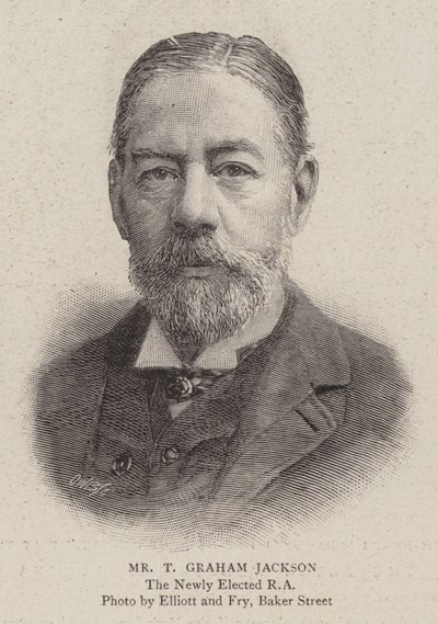 T Graham Jackson先生（雕刻）。 作者 英语学校