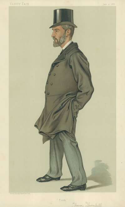 Thomas Thornhill先生，汤姆，1883年6月2日，“名利场”漫画 作者 英语学校