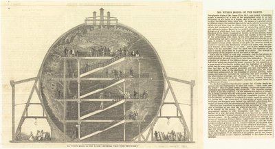 Wylds先生的地球模型 - 剖面图 作者 英语学校