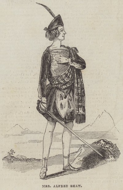 阿尔弗雷德·肖夫人（版画） 作者 英语学校