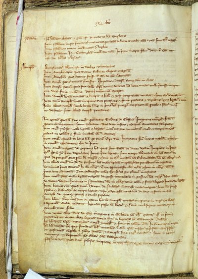 Ms 25516 fol.18v Liber I，13世纪晚期圣保罗大教堂的书籍清单 作者 英语学校