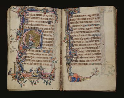 Ms 1-2005，ff.207v-208r：Isaiah祈祷，历史从Macclesfield Psalter开始，使用Sarum，East Anglia，c.1330 作者 英语学校