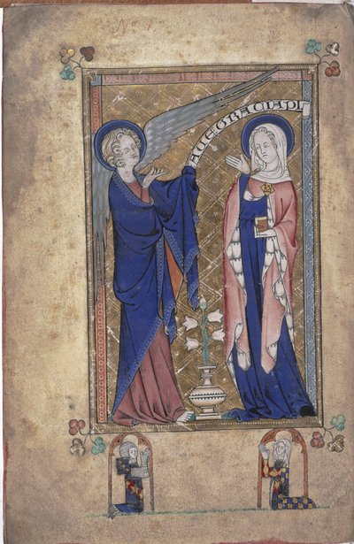 来自Gray-Fitzpayne小时的242 Folio 2v女士，圣母报喜 作者 英语学校