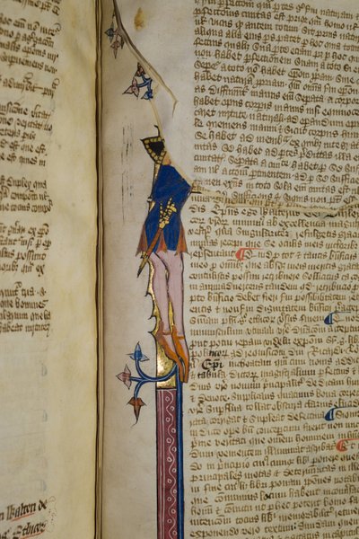 New Coll 242女士，f.178r，Walter Burley关于亚里士多德政治的评论（牛皮纸上的钢笔和墨水） 作者 英语学校