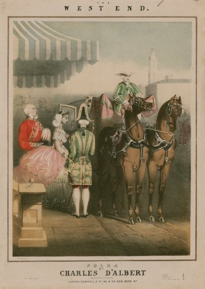 查尔斯·达尔伯特（Charles DAlbert）拍摄的“西区”（West End）的乐谱 作者 英语学校