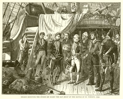 尼尔森于1797年在圣文森特战役中接收了圣约瑟夫的剑 作者 英语学校