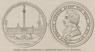 Nelsons奖章，在格林威治医院分发 作者 英语学校