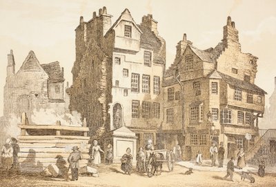 1843年，爱丁堡的Netherbow House，来自John Howie的“The Scots Worthies”，第二版于1879年出版 作者 英语学校
