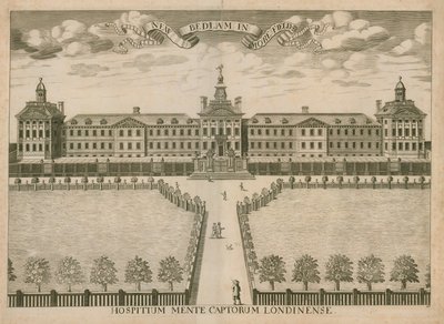 新的Bedlam医院，Moorfields，伦敦 作者 English School
