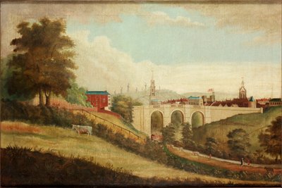 Pandon Dene的新大桥，泰恩河畔纽卡斯尔，1812年 作者 英语学校