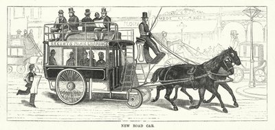 伦敦的新型公路汽车（雕刻） 作者 英语学校