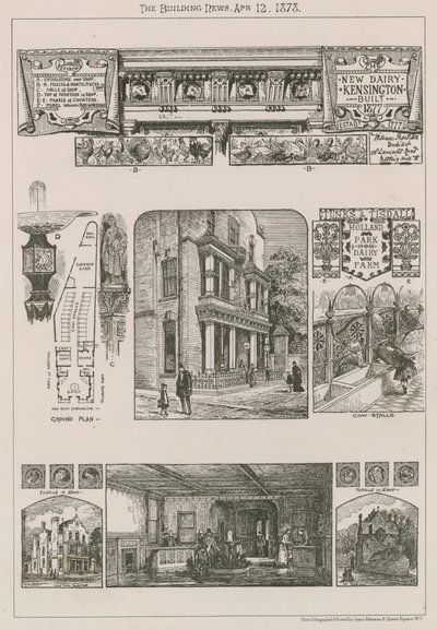 新的乳制品，肯辛顿，建于1777年 作者 英语学校
