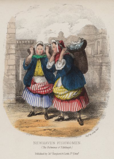 Newhaven fishwomen, Edinburgh (coloured engraving) 作者 英语学校