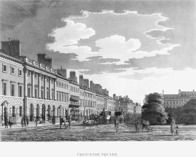 1800年格罗夫纳广场北侧 作者 英语学校