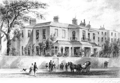 1850年Camelford House的西北视图 作者 英语学校