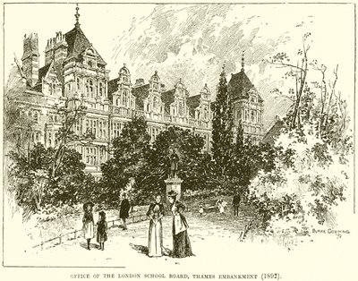 伦敦学校董事会办公室，Thames Embankment（1892） 作者 英语学校