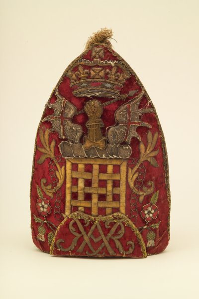 军官的掷弹兵帽，约1708年 作者 英语学校