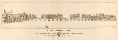 旧伦敦桥，1627年 作者 英语学校