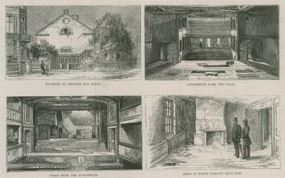 老里士满剧院和Edmund Keans的房子，现在被拉下来 作者 英语学校