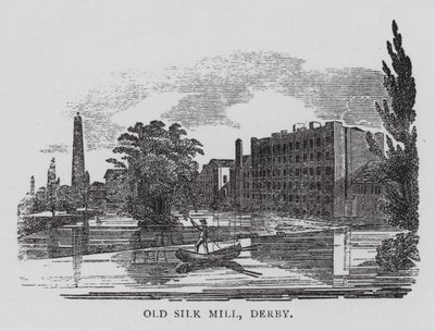 Old Silk Mill, Derby (engraving) 作者 英语学校