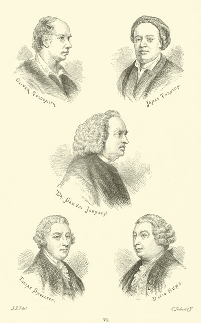 Oliver Goldsmith，James Thomson，Samuel Johnson博士，Tobias Smollett，David Hume 作者 英语学校