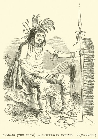 On-Daig（乌鸦），Chippeway印第安人 作者 英语学校