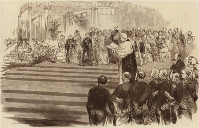 水晶宫的开幕，大主教的祈祷，1854年 作者 英语学校