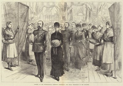 国际渔业展览会开幕，大楼内的皇家游行（雕刻） 作者 英语学校