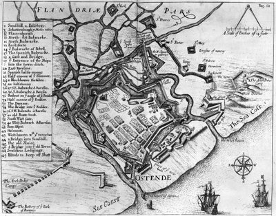 奥斯坦德，来自&39;评论，多样化的服务，其中他由弗朗西斯维尔（1560-1609），酒吧指挥&39;。作者William Dillingham，1657（雕刻） 作者 英语学校