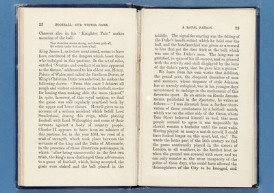 来自足球的页面：我们的冬季游戏，作者Charles W. Alcock，1874年（另见315143-4） 作者 英语学校