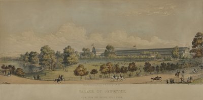 工业宫；海德公园大桥观景，1851年 作者 英语学校
