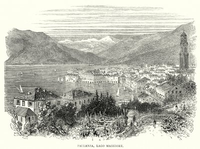 帕兰扎，马焦雷湖（雕刻） 作者 英语学校