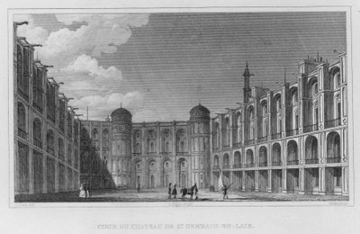 巴黎，Cour Du Chateau De St Germain-En-Laye（雕刻） 作者 英语学校