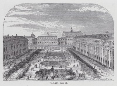 Paris, Palais Royal (engraving) 作者 英语学校