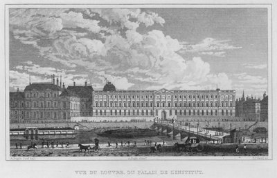 巴黎，卢浮宫的景色，来自 Palais De L