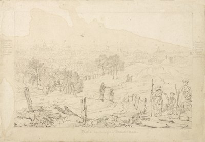 来自Belle Ville高地的巴黎，1815年 作者 英语学校