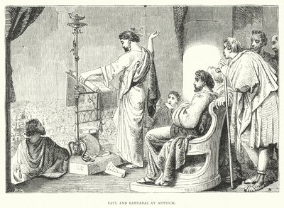 Paul and Barnabas at Antioch (engraving) 作者 英语学校
