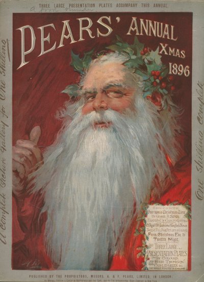 梨年鉴，1896 年圣诞节（彩色平版印刷） 作者 英语学校