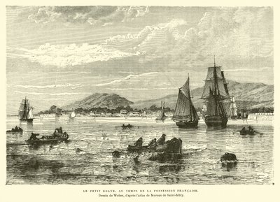 Petit-Goave，海地，当时它是法国人拥有的 作者 英语学校