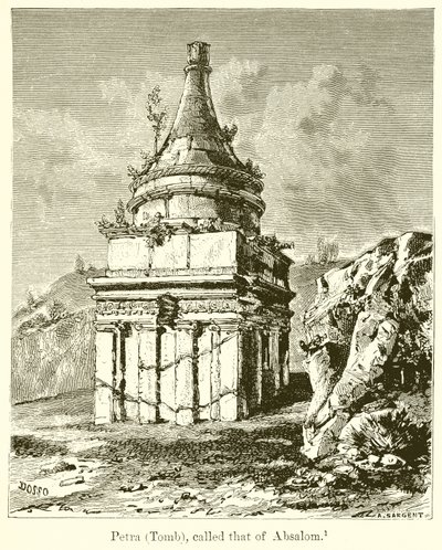 佩特拉（坟墓），称为押沙龙 作者 English School