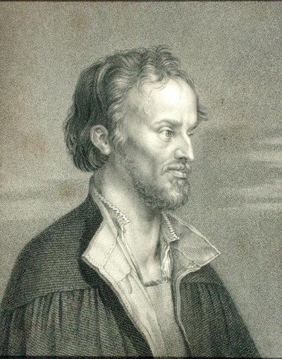 菲利普-梅朗雄（Philipp Melanchthon）（1497-1560）出自《画家画廊》，1833年出版（雕刻）。 作者 英语学校